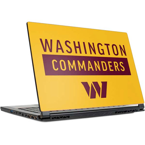 NFL Washington Commanders Yellow MSI GS65 Stealth Laptop Skin