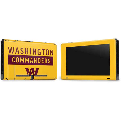 NFL Washington Commanders Yellow Nintendo Switch Bundle Skin