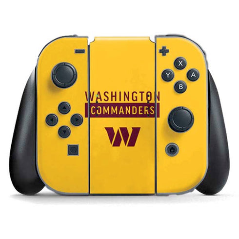 NFL Washington Commanders Yellow Nintendo Switch (2017-2021) Joy-Con Controller Skin
