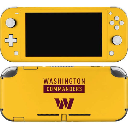 NFL Washington Commanders Yellow Nintendo Switch Lite Skin