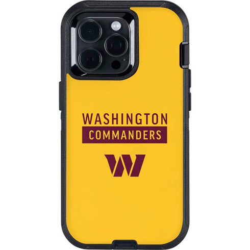 NFL Washington Commanders Yellow Otterbox Defender iPhone Skin