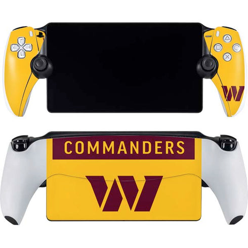 NFL Washington Commanders Yellow PlayStation Portal Remote Player Skin