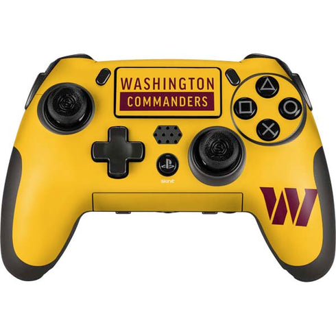NFL Washington Commanders Yellow PlayStation Scuf Vantage 2 Controller Skin