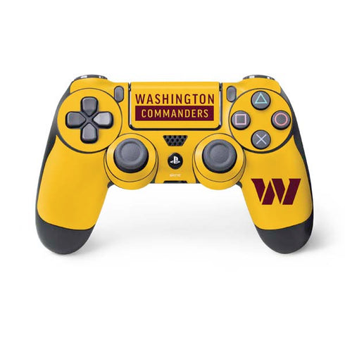 NFL Washington Commanders Yellow PS4 Controller Skin