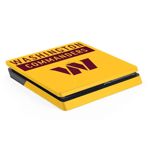 NFL Washington Commanders Yellow PS4 Slim Skin