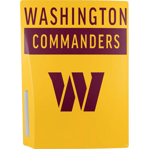 NFL Washington Commanders Yellow PS5 Bundle Skin