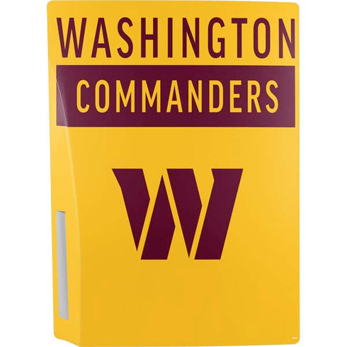 NFL Washington Commanders Yellow PS5 Console Skin