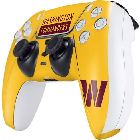 NFL Washington Commanders Yellow PS5 Controller Skin