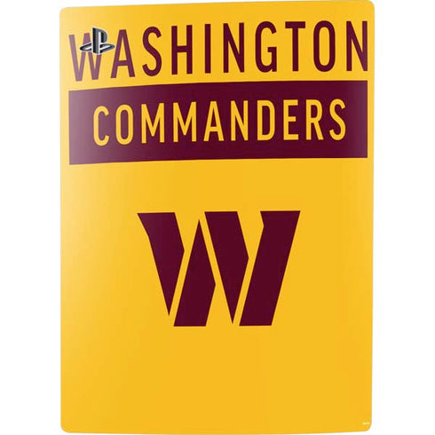 NFL Washington Commanders Yellow PS5 Digital Edition Console Skin