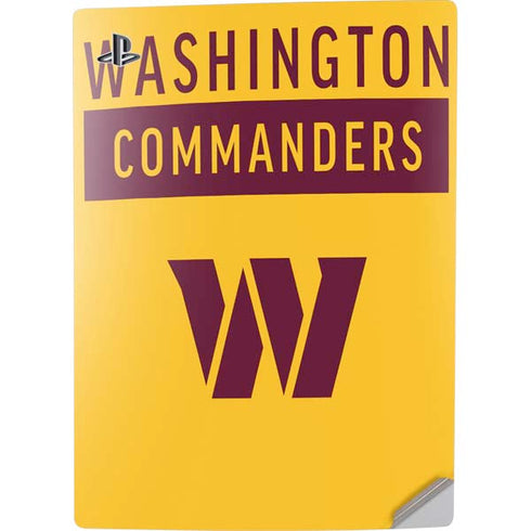NFL Washington Commanders Yellow PS5 Digital Edition Console Skin