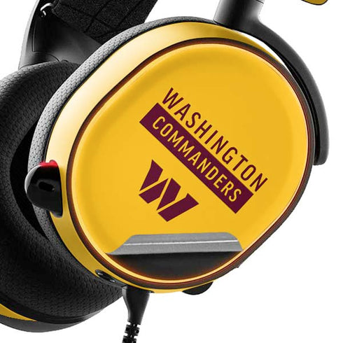 NFL Washington Commanders Yellow SteelSeries Arctis 3 Skin