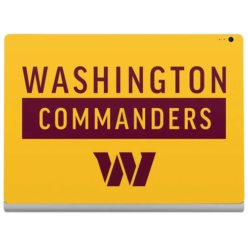 NFL Washington Commanders Yellow Surface Book 2 13.5in Skin