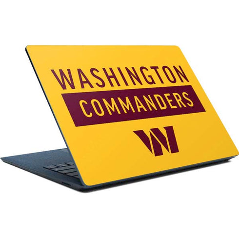NFL Washington Commanders Yellow Surface Laptop Skin