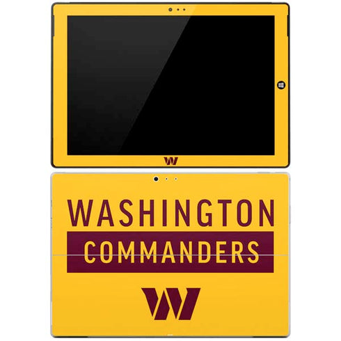 NFL Washington Commanders Yellow Surface Pro 3 Skin