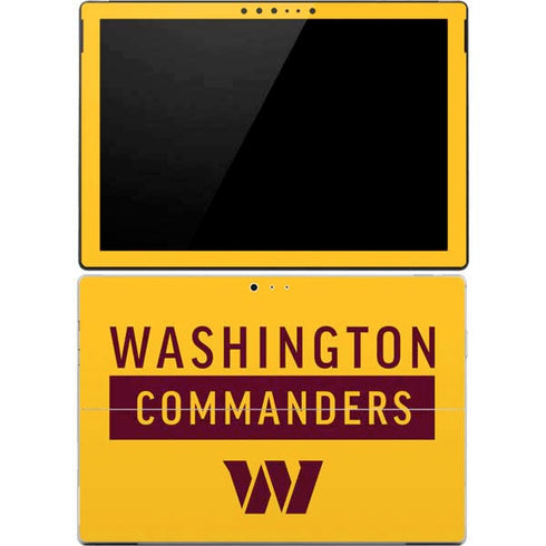 NFL Washington Commanders Yellow Surface Pro 4 Skin