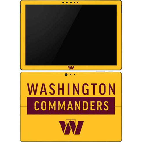 NFL Washington Commanders Yellow Surface Pro 6 Skin