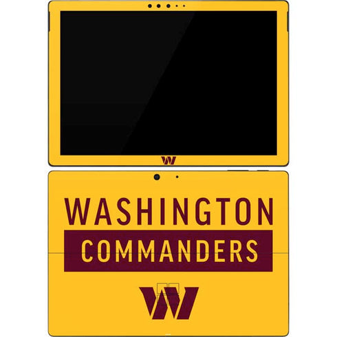 NFL Washington Commanders Yellow Surface Pro 7 Skin