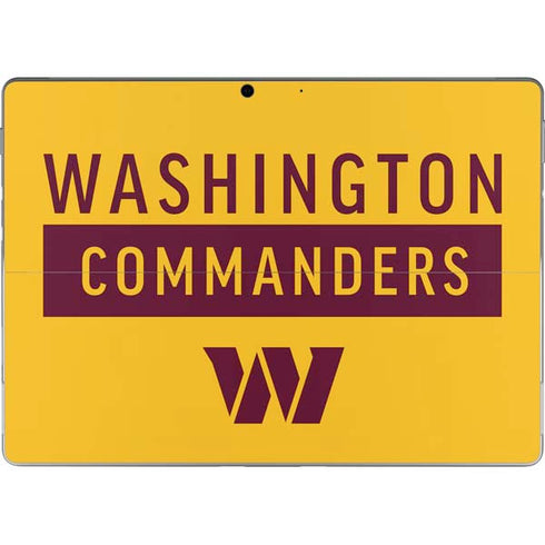 NFL Washington Commanders Yellow Surface Pro 8 Skin