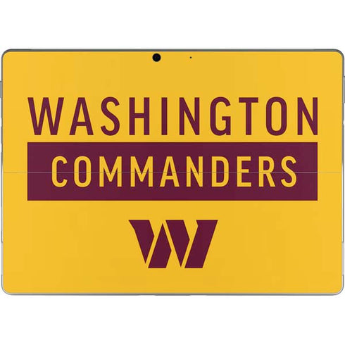 NFL Washington Commanders Yellow Surface Pro 9 Skin