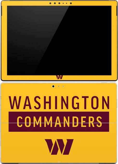 NFL Washington Commanders Yellow Surface Pro (2017) Skin