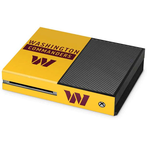 NFL Washington Commanders Yellow Xbox One Console Skin