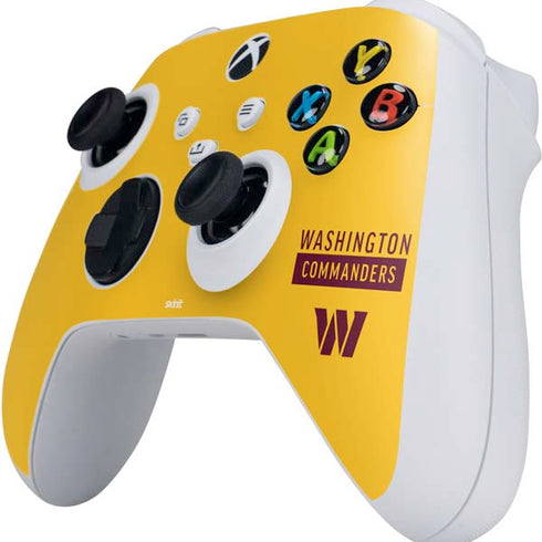 NFL Washington Commanders Yellow Xbox Series S Controller Skin