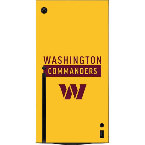 NFL Washington Commanders Yellow Xbox Series X Console Skin