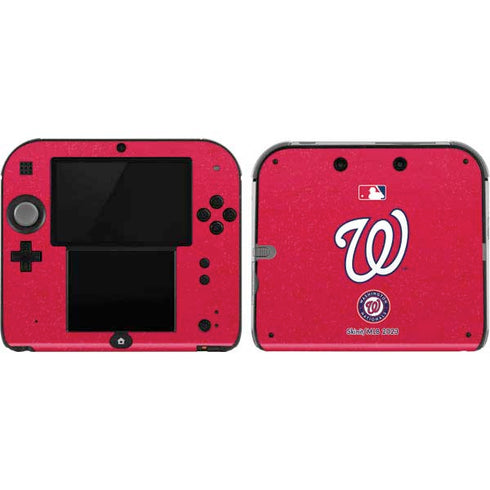 MLB Washington Nationals - Solid Distressed Nintendo 2DS Skin