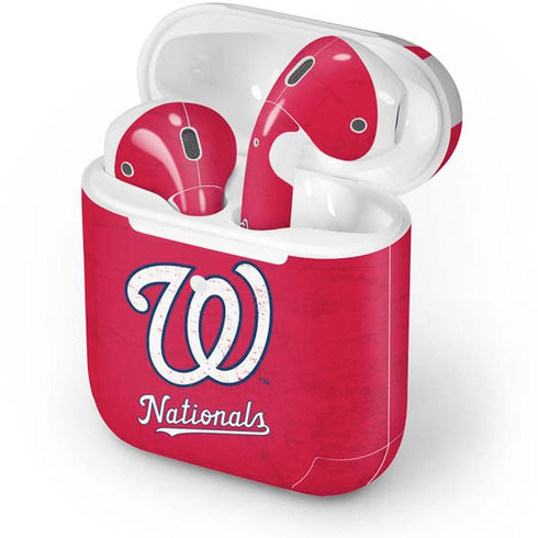 MLB Washington Nationals - Solid Distressed Apple AirPods 2 Skin