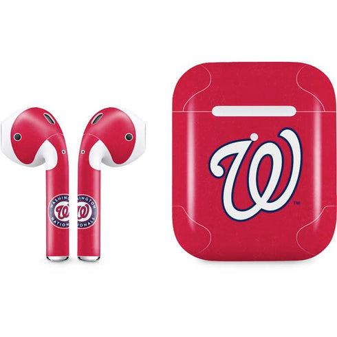 MLB Washington Nationals - Solid Distressed Apple AirPods 2 Skin