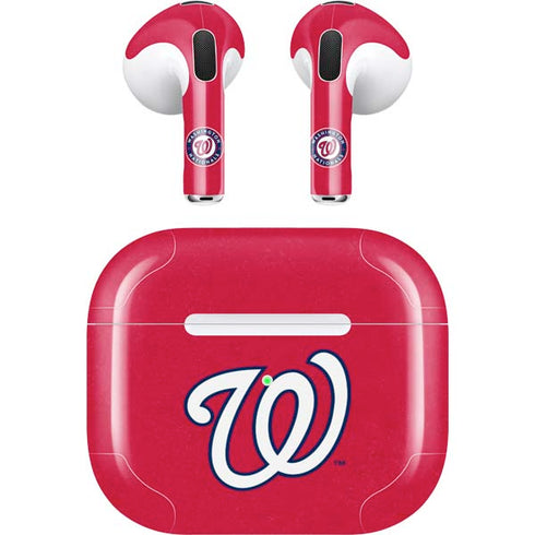 MLB Washington Nationals - Solid Distressed Apple AirPods (3rd Gen 2021) Skin
