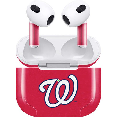 MLB Washington Nationals - Solid Distressed Apple AirPods (3rd Gen 2021) Skin