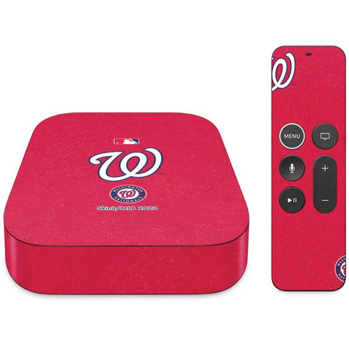 MLB Washington Nationals - Solid Distressed Apple TV Skin