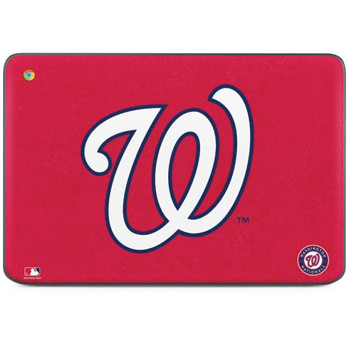 MLB Washington Nationals - Solid Distressed HP Chromebook Skin