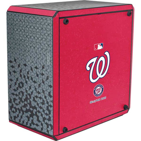 MLB Washington Nationals - Solid Distressed Cooler Master MasterBox Q300L Mini Tower Skin