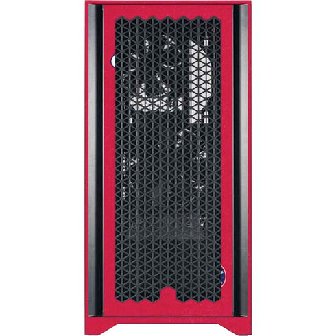 MLB Washington Nationals - Solid Distressed Corsair 4000D Tempered Glass Mid-Tower ATX Case Skin