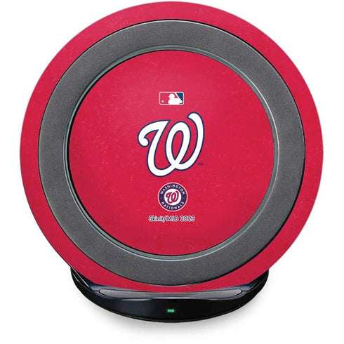 MLB Washington Nationals - Solid Distressed Fast Charge Wireless Charging Stand Skin