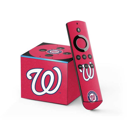 MLB Washington Nationals - Solid Distressed Fire TV Cube Skin