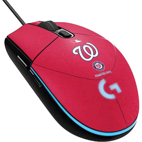 MLB Washington Nationals - Solid Distressed G203 Prodigy RGB Wired Gaming Mouse Skin