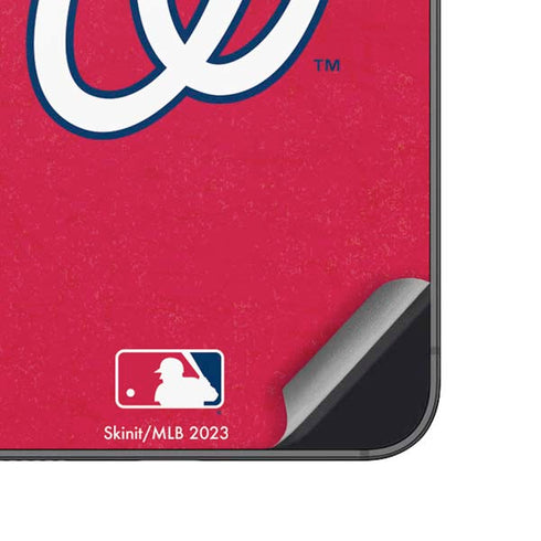 MLB Washington Nationals - Solid Distressed Galaxy A14 5G Skin