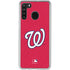 MLB Washington Nationals - Solid Distressed Galaxy A21 Clear Case
