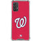 MLB Washington Nationals - Solid Distressed Galaxy A32 5G Clear Case
