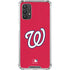 MLB Washington Nationals - Solid Distressed Galaxy A32 5G Clear Case