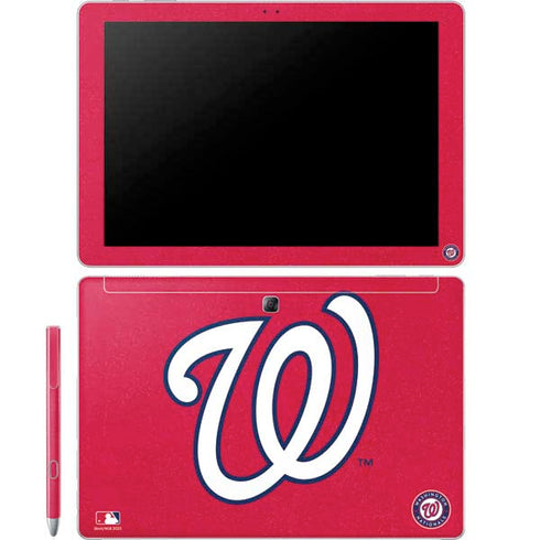 MLB Washington Nationals - Solid Distressed Galaxy Book 12in Skin