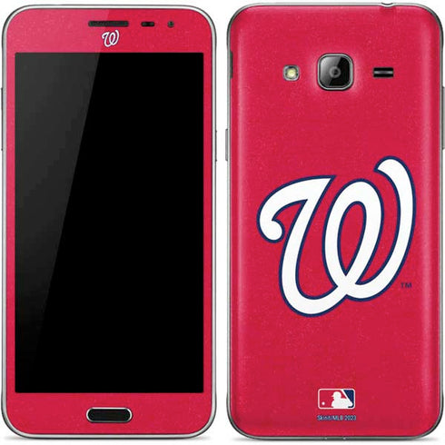 MLB Washington Nationals - Solid Distressed Galaxy J3 Skin