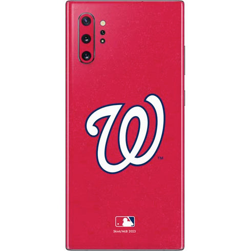 MLB Washington Nationals - Solid Distressed Galaxy Note 10 Plus Skin