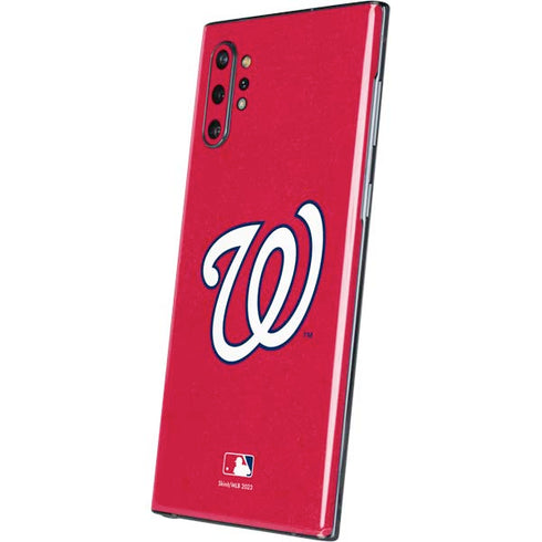 MLB Washington Nationals - Solid Distressed Galaxy Note 10 Plus Skin
