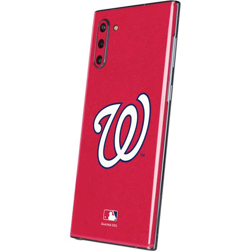 MLB Washington Nationals - Solid Distressed Galaxy Note 10 Skin