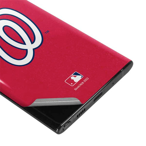 MLB Washington Nationals - Solid Distressed Galaxy Note 10 Skin