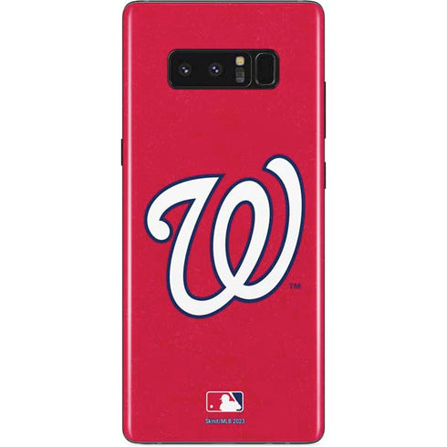 MLB Washington Nationals - Solid Distressed Galaxy Note 8 Skin